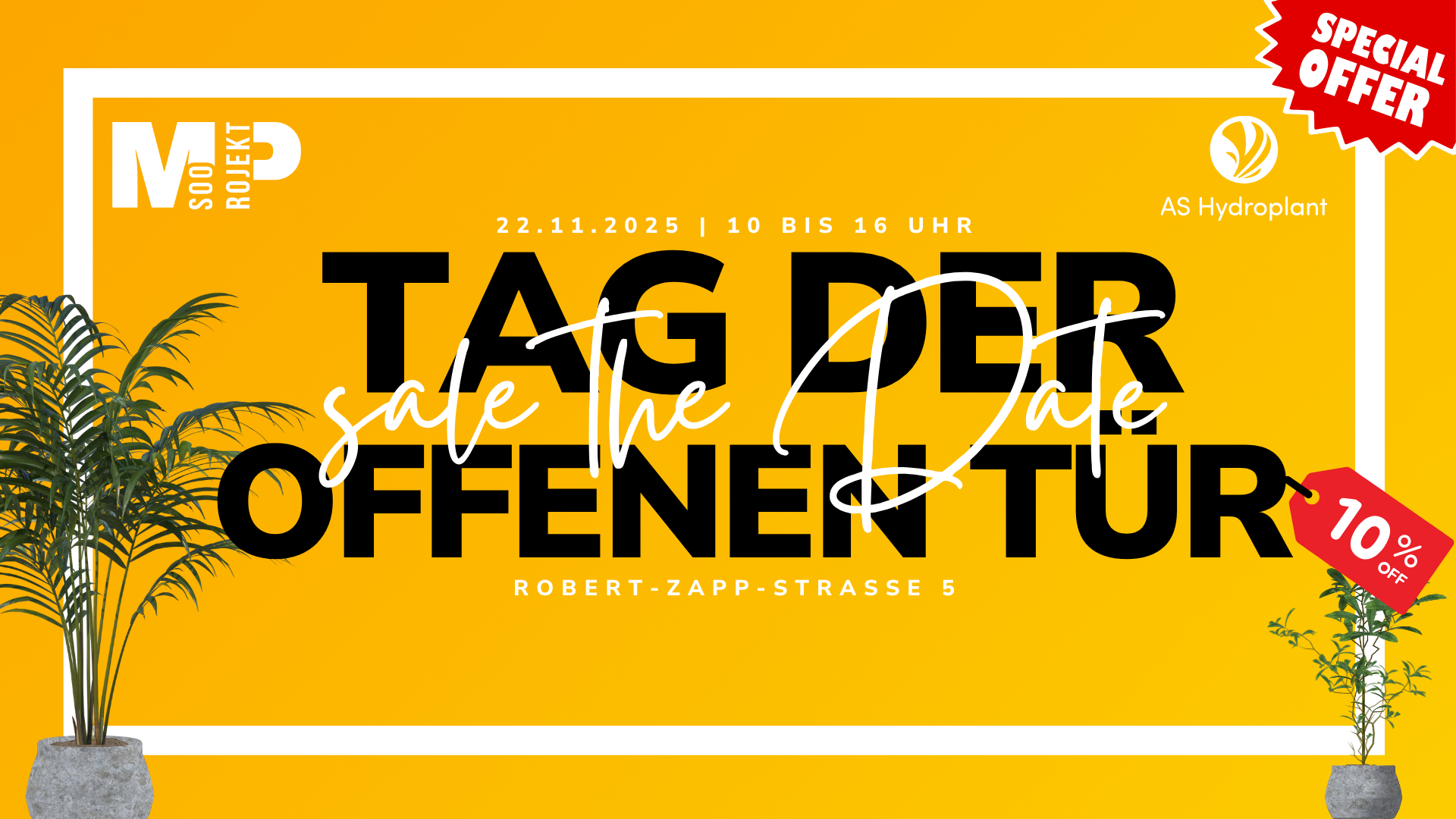 Tag der Offen Tür- Informationsbanner
